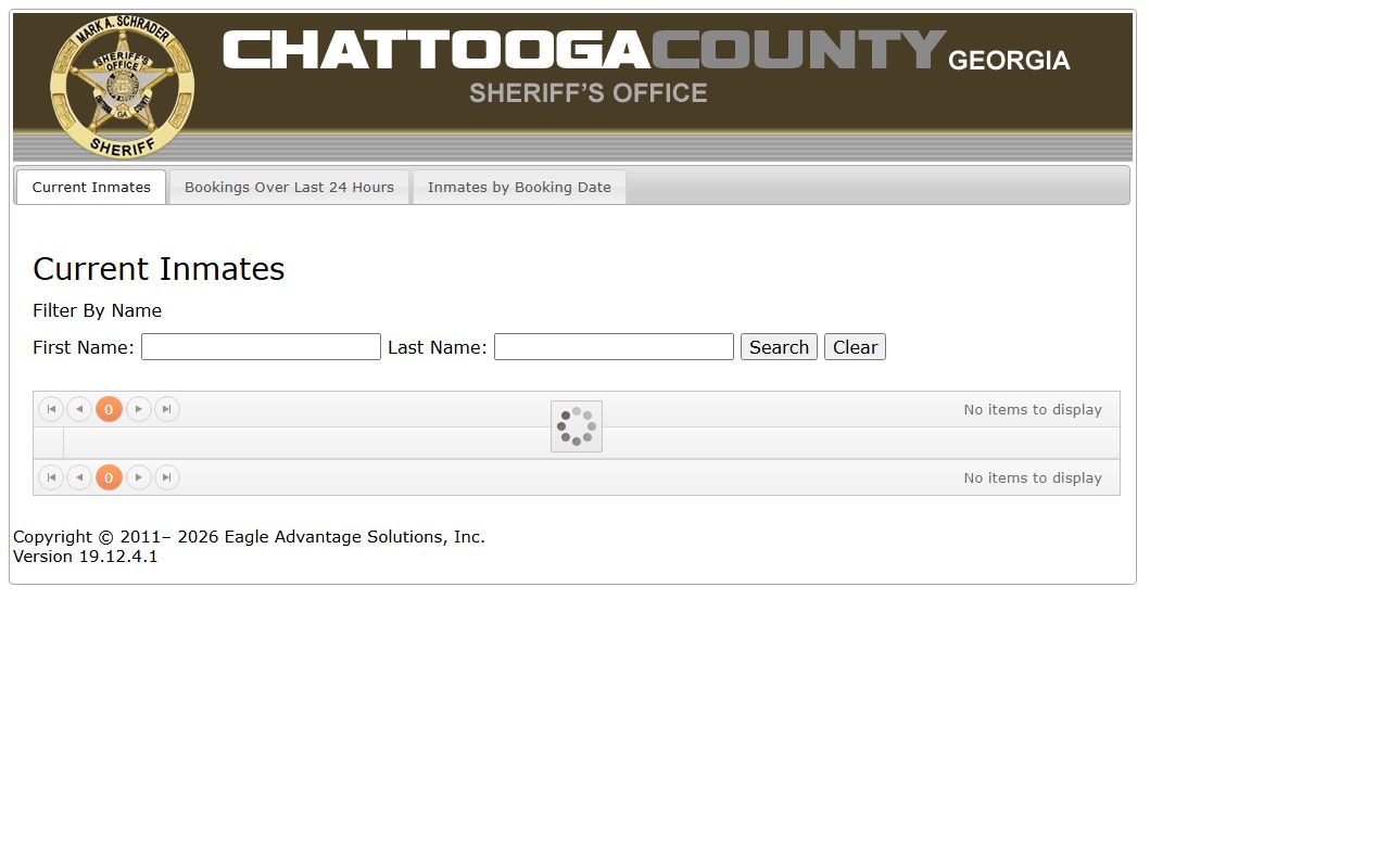 Chattooga County inmate records OffenderIndex roster search lead